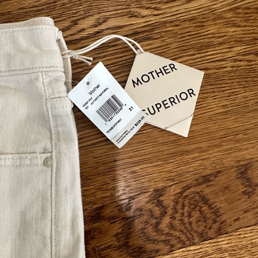 MOTHER Women's Cream Ankle & Cropped Jeans - Picture 8 of 8